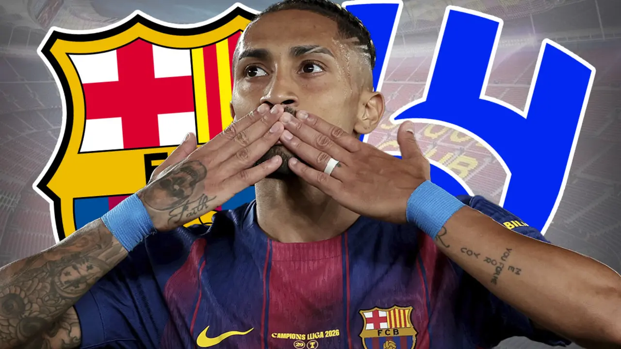 Raphinha decidir&aacute; en los pr&oacute;ximos d&iacute;as su futuro: &iquest;Bar&ccedil;a o Al-Hilal? | Foto: Getty Images, Madrid-Barcelona