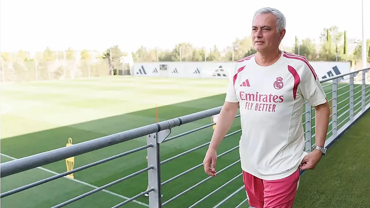 Mourinho, en las instalaciones de Valdebebas | Foto: Real Madrid