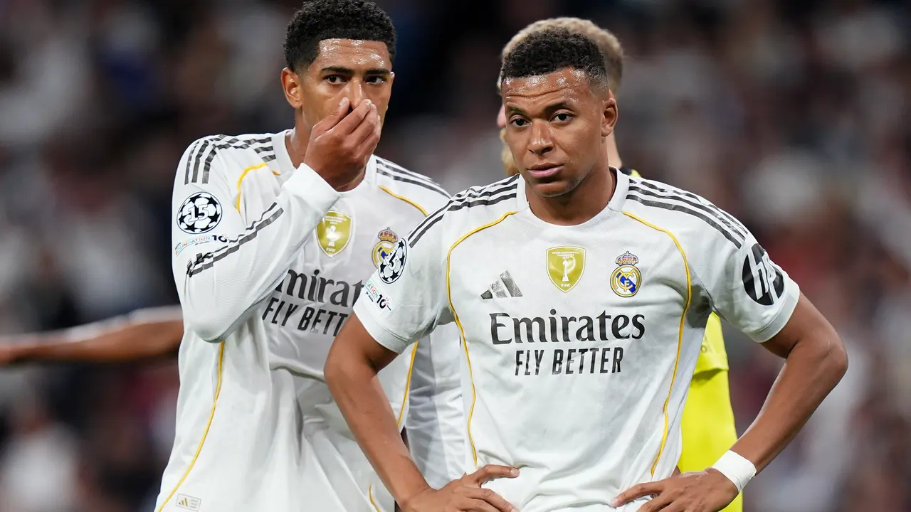 Bellingham y Mbapp&eacute; durante un partido con el Real Madrid | Foto: Getty Images, Madrid-Barcelona