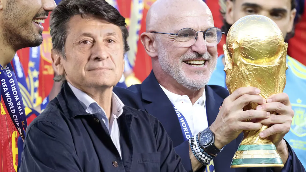 Jos&eacute; F&eacute;lix D&iacute;az junto a Luis de la Fuente | Foto: Getty Images, Madrid-Barcelona