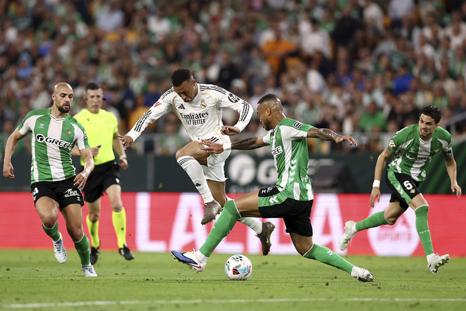 Mbappé, durante un partido del Real Madrid | Getty Images