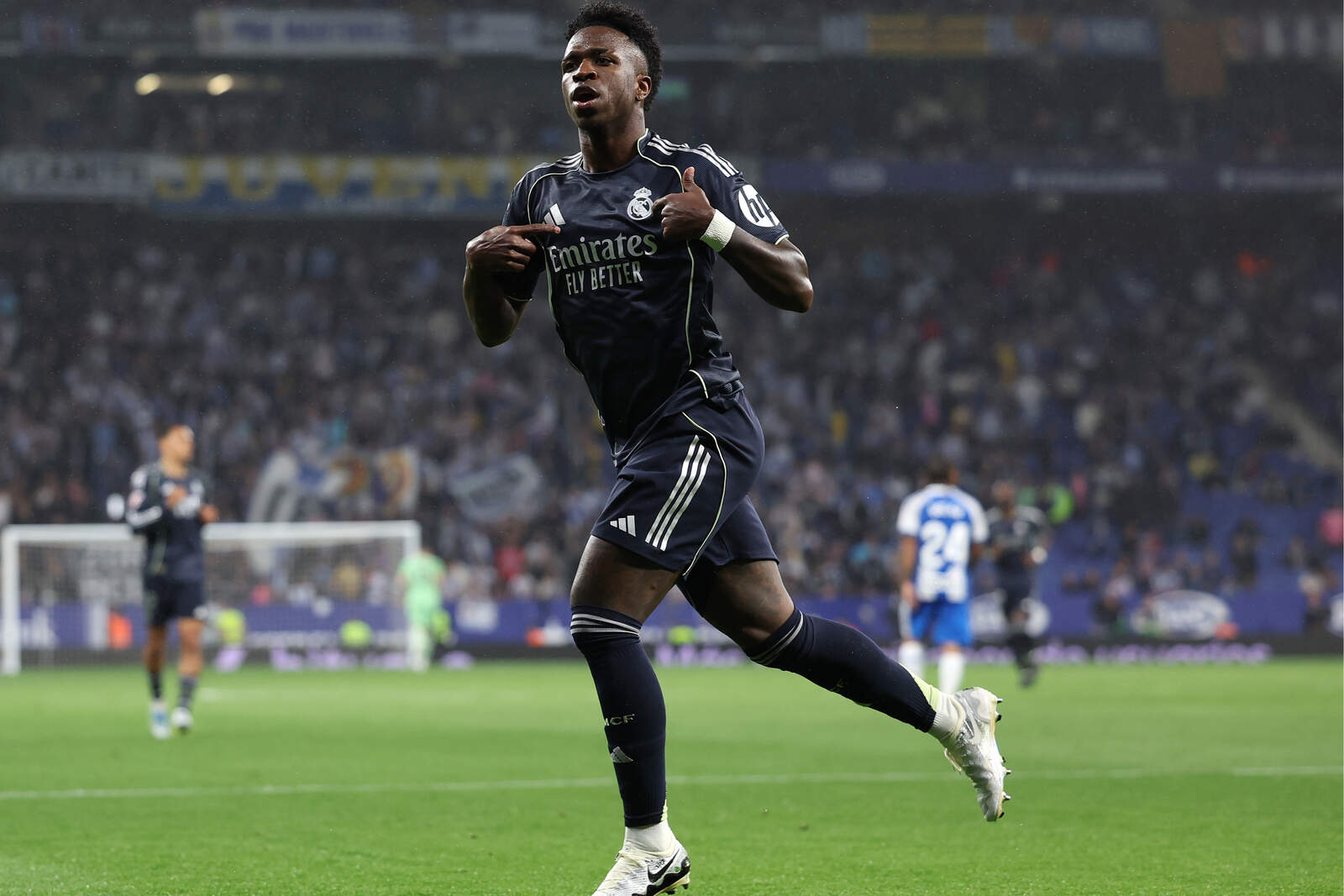 Vinícius celebrando un gol con el Real Madrid | Getty Images