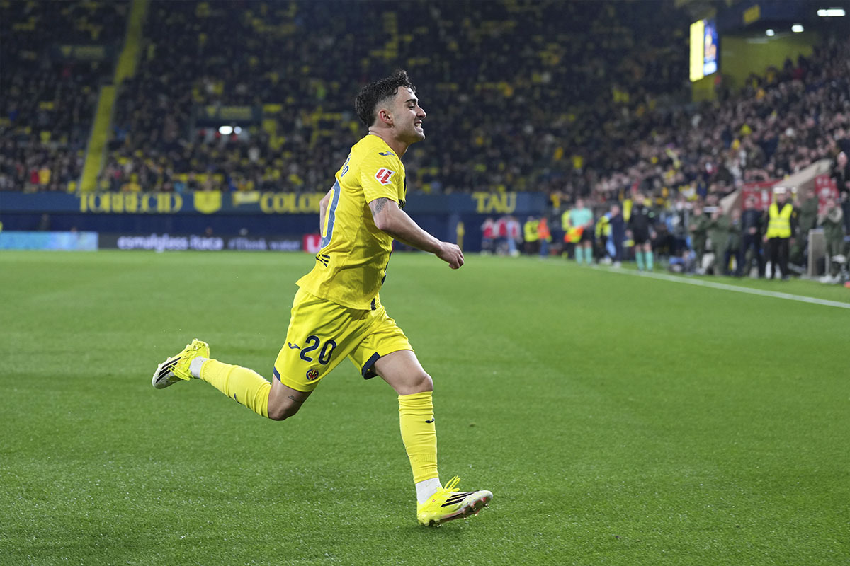 Alberto Moleiro celebrando un gol con el Villarreal | Getty Images