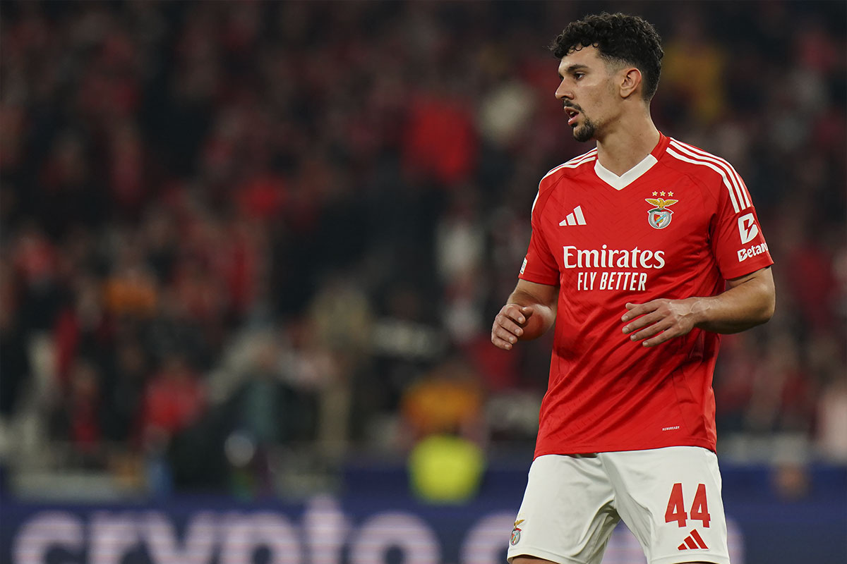 Tomás Araújo durante un partido con el Benfica | Getty Images