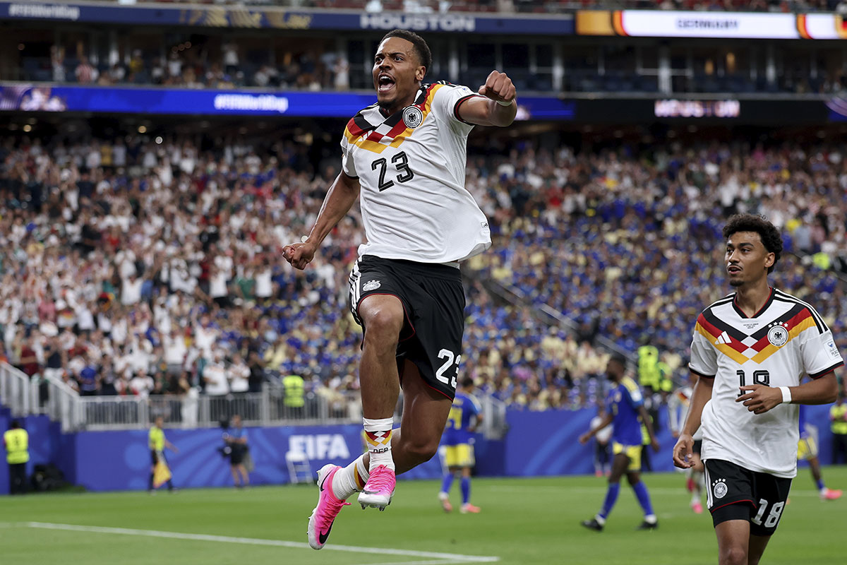 Felix Nmecha celebrando un gol con Alemania en el Mundial 2026 | Foto: Getty Images