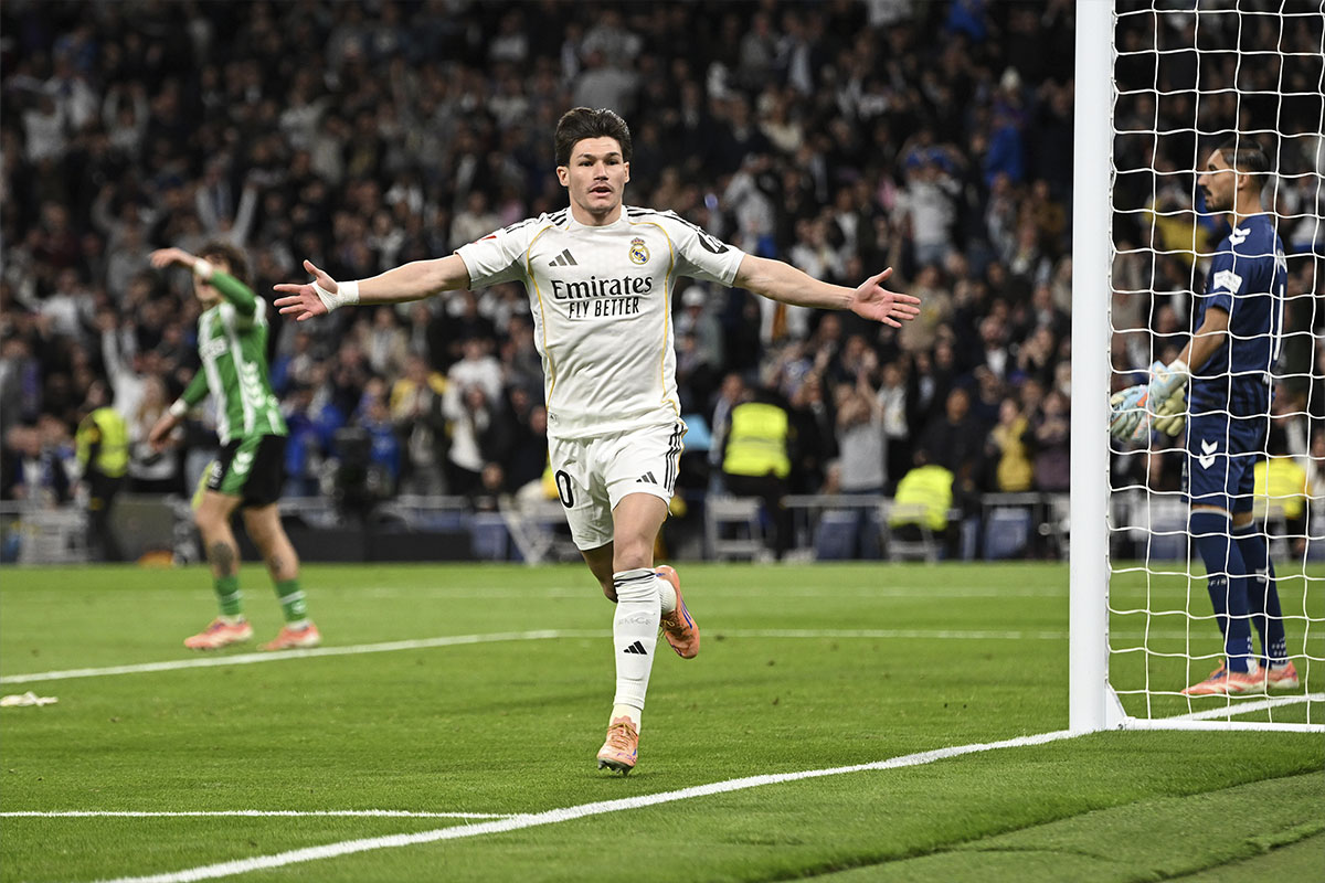 Fran García celebrando un gol con el Real Madrid | Foto: Getty Images