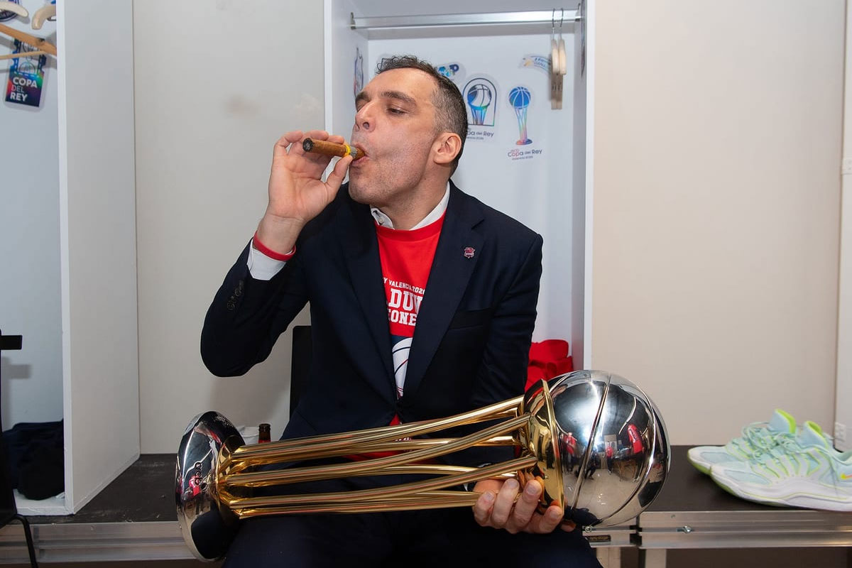 Paolo Galbiati tras ganar la Copa del Rey con Baskonia este año | Foto: Kosner Baskonia
