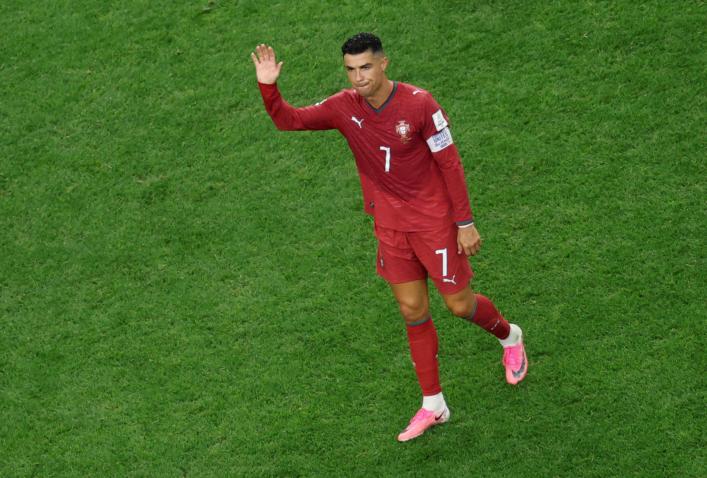 Cristiano Ronaldo se despide de los Mundiales entre lágrimas | Foto: Stacy Revere (Getty Images)
