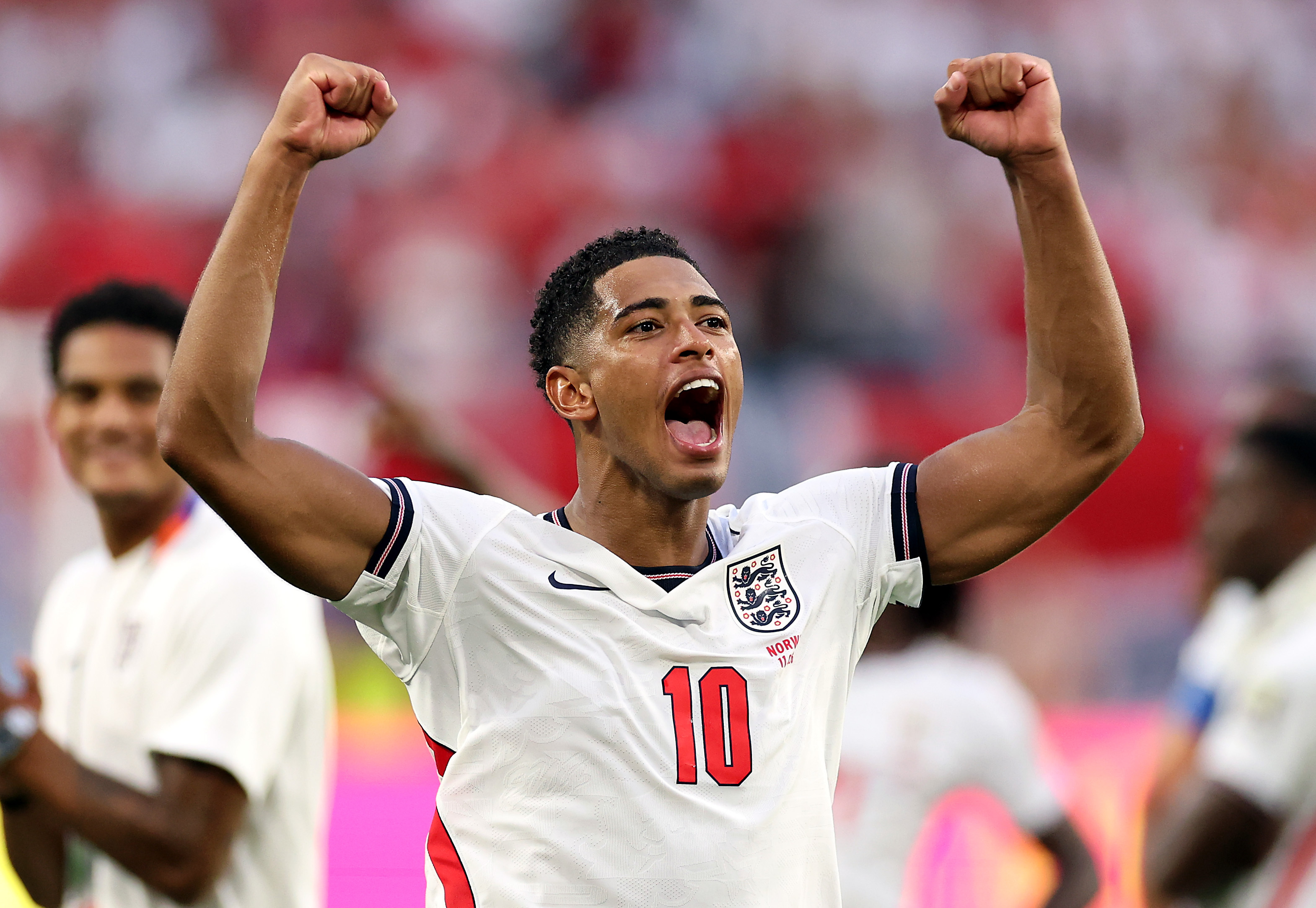 Jude Bellingham celebrando un gol con Inglaterra | Foto: Getty Images