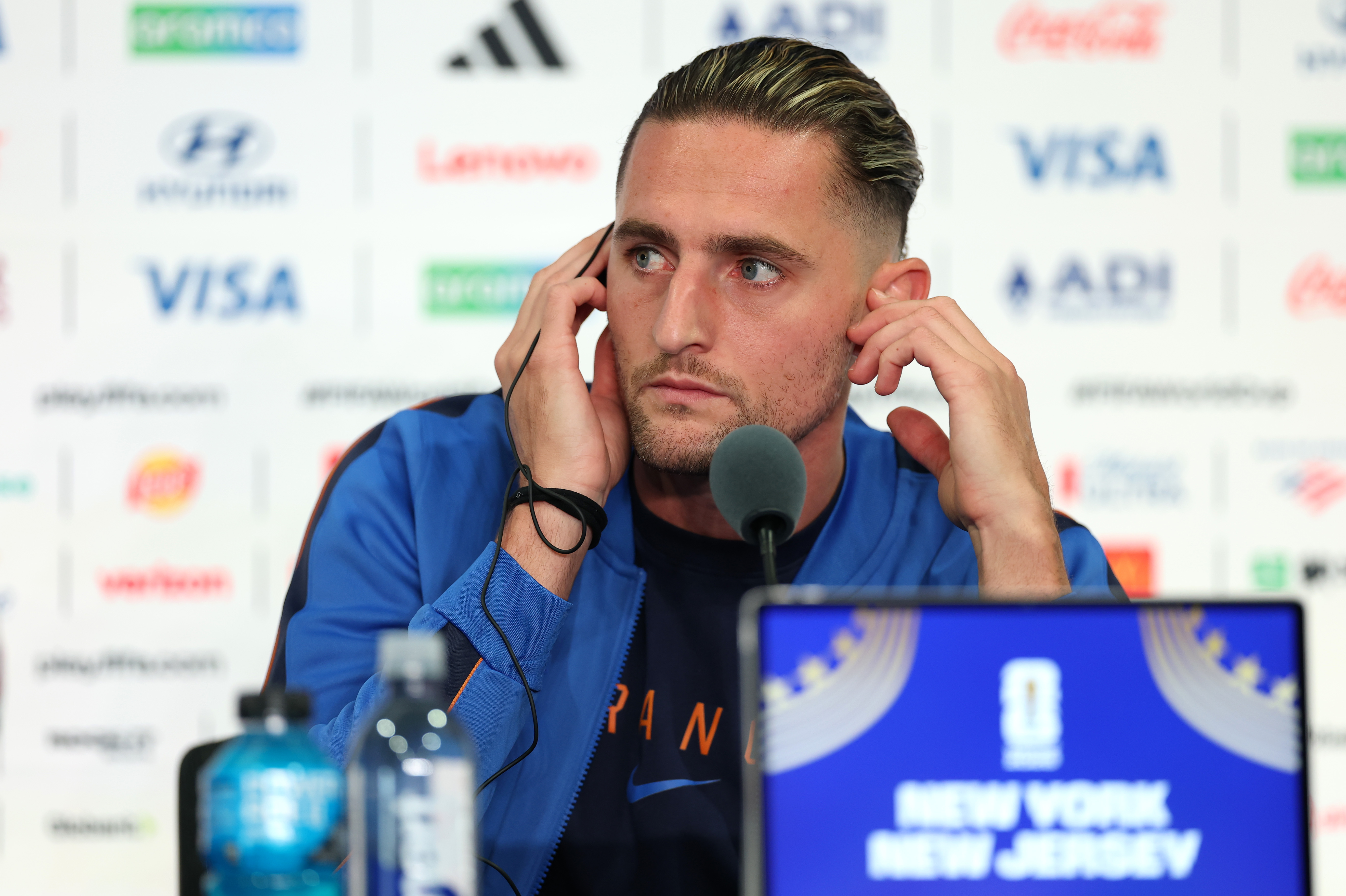 Adrien Rabiot durante una conferencia de prensa | Foto: Justin Setterfield (Getty Images)