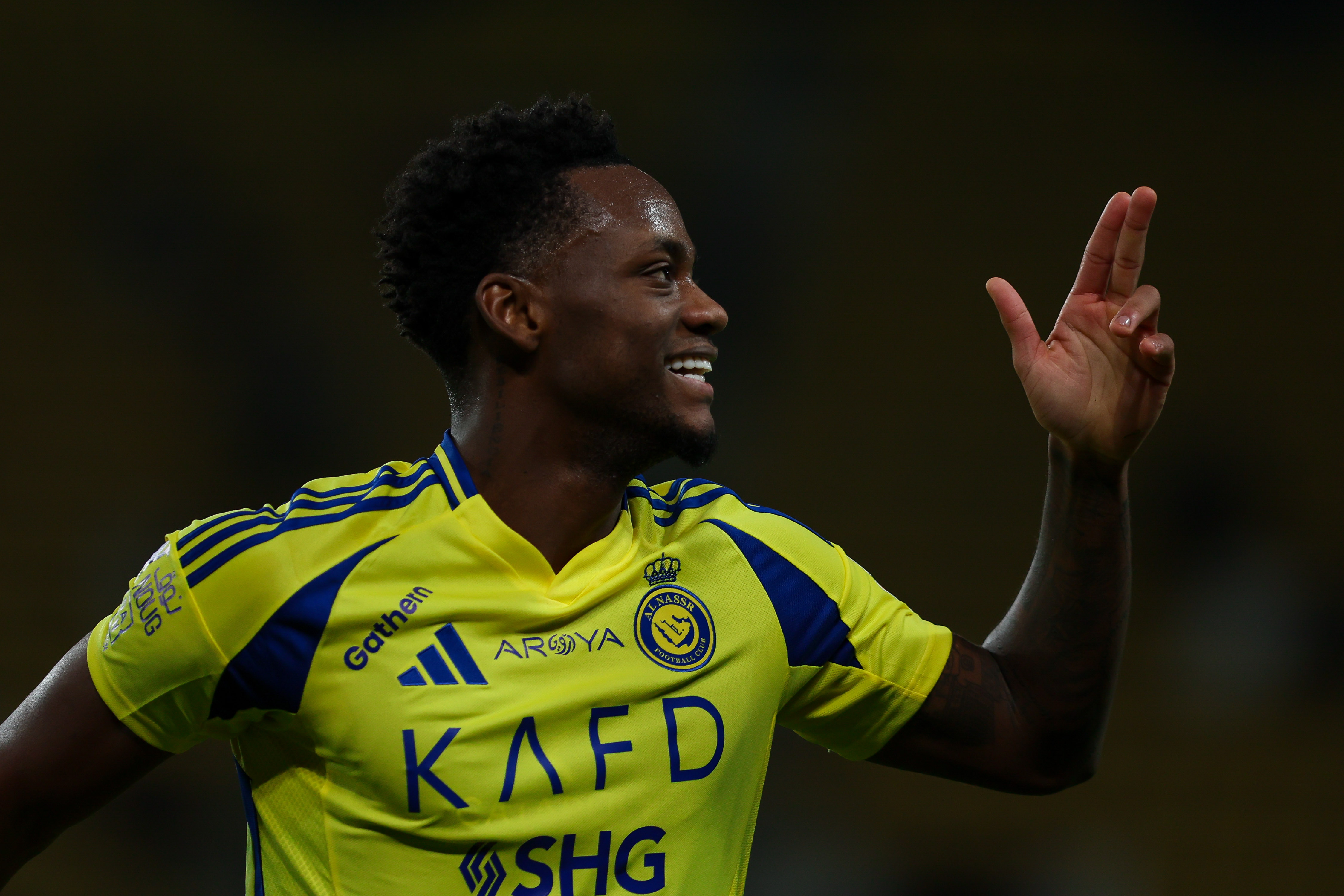 Jhon Durán celebrando un gol con el Al-Nassr | Foto: Yasser Bakhsh (Getty Images)