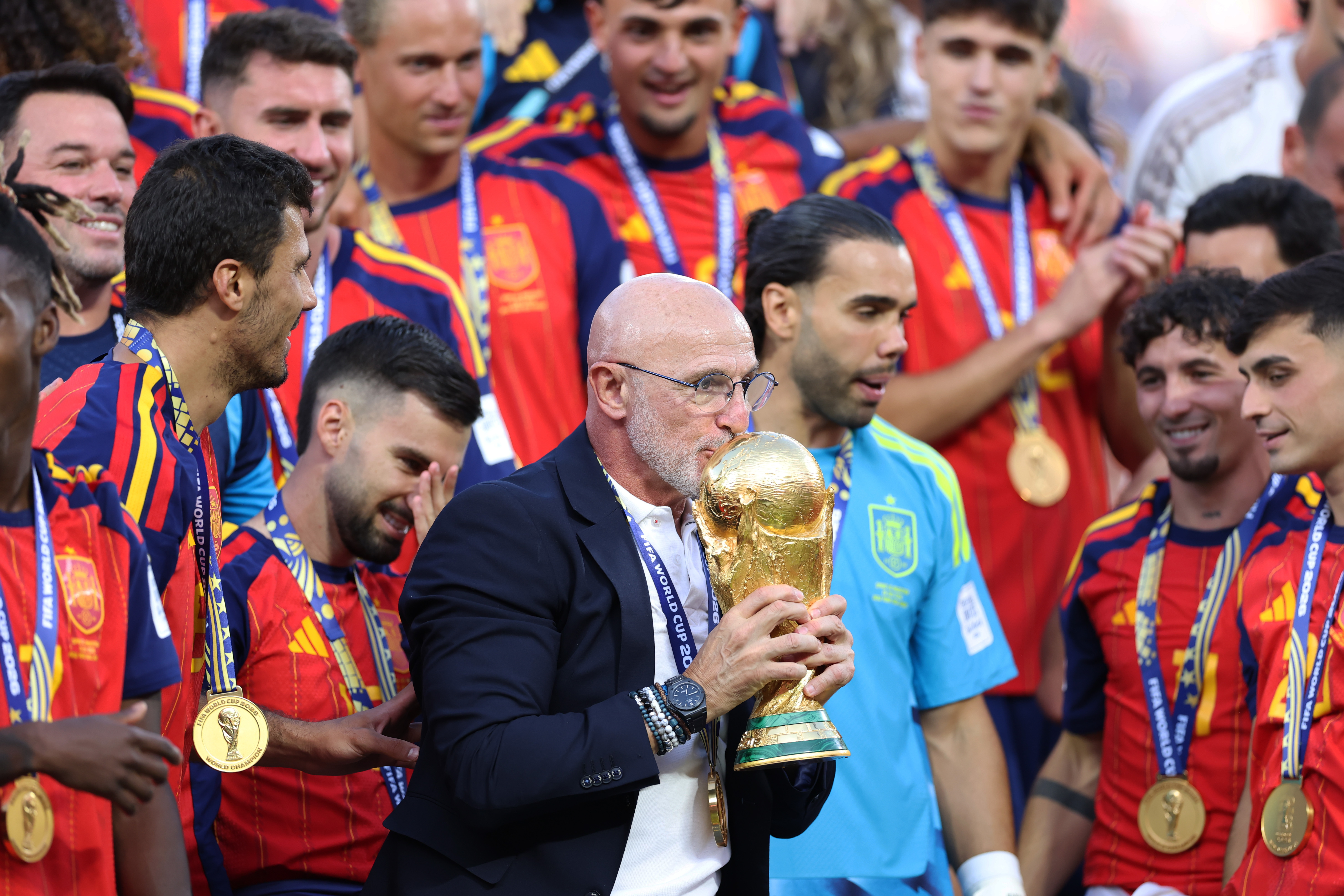 Luis de la Fuente, campeón del Mundial | Foto: Justin Setterfield (Getty Images)